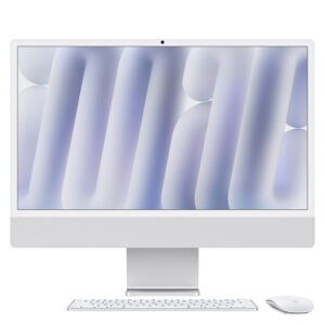 Apple iMac 24''Retina Display 4,5K Vetro Nano Texture, Chip M4 con CPU 10‑core, GPU 10‑core, 16GB, 256GB SSD, Argento