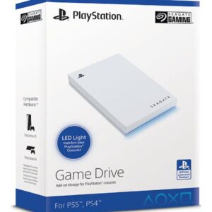 PS5 ja PS4 Seagate Game Drive Ulkoinen SSD Kiintolevy 1 TB Valkoinen