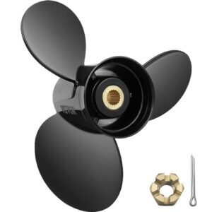 VEVOR Outboard Propeller, Replace for OEM 3817468, 3-Blade 14.5" x 19" Pitch Aluminium Boat Propeller, Compatible with Volvo Penta SX Drive All Mode