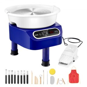VEVOR Pottery Wheel, 10 inch Pottery Forming Machine, 350W Electric Wheel for Pottery with Foot Pedal and LCD Touch Screen, Direct Drive Ceramic Wheel
