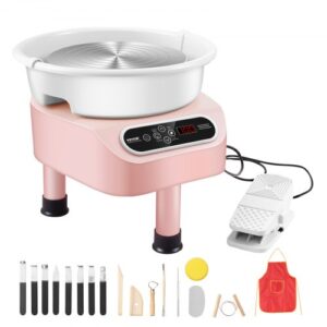 VEVOR Pottery Wheel, 11 inch Pottery Forming Machine, 450W Electric Wheel for Pottery with Foot Pedal and LCD Touch Screen, Direct Drive Ceramic Wheel