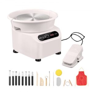 VEVOR Pottery Wheel, 11 inch Pottery Forming Machine, 350W Electric Wheel for Pottery with Foot Pedal and LCD Touch Screen, Direct Drive Ceramic Wheel