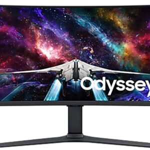 Samsung Curved-Gaming-LED-Monitor "Odyssey Neo G9 S57CG954NU", Energieeffizienz: G, schwarz-weiß (weiß, schwarz), B:132,75cm H:42,95cm T:33,84cm, Monitore, 1ms (G/G), Curved-Gaming-LED-Monitor