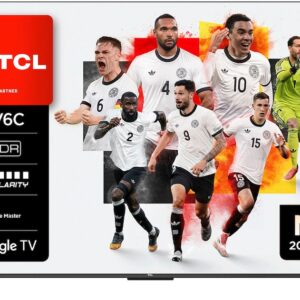 TCL LED-Fernseher "65V6CX1", Energieeffizienz: E, schwarz, 65, Fernseher, 4K HDR, Multi-HDR, Dolby Vision, Game Master, Smart TV, Apple TV, LED-Fernseher