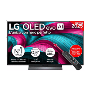 LG OLED evo C5 OLED48C55LA TV OLED, SMART TV, 48 ", Processore a9 Gen8 4K con AI, Charcoal Black, Classe G