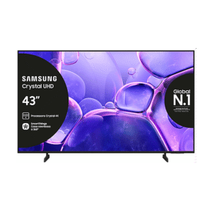 Samsung UE43U8000FUXZT, Smart TV Crystal UHD 43'', 4K, Processore 4K, HDR, Experience, OTS Lite & Adaptive Sound, Metal Stream Design
