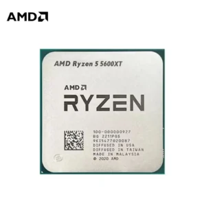 Processeur de bureau AMD Ryzen 5 5600XT 6 cœurs 12 threads AM4 4,7 GHz 3,7 GHz de base L3=32 Mo 100-10000159BOX Sans ventilateur