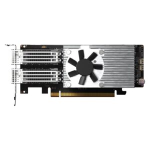 QNAP Dual-port QSFP28, 100GbE, network expansion card, low-profile form factor, PCIe Gen4 x16, NAS Zubehör