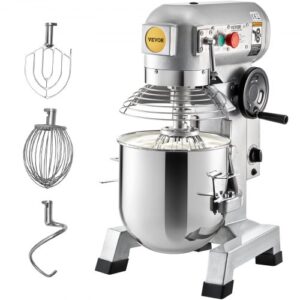 VEVOR Commercial Electric Food Mixer Stand Mixer 33L Dough Mixer 3 Speeds 1100W