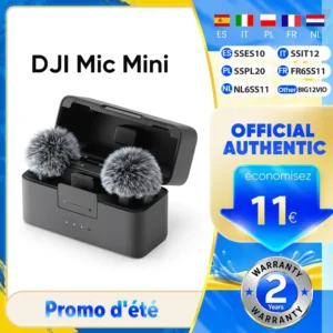 DJI Mic Mini Draadloze Microfoon met Actieve Ruisonderdrukking, Hoge Kwaliteit Audio, Stabiele Transmissie Mic Mini 1TX 1RX