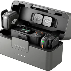 DJI Mikrofon "Mic 3 (2 Sender + 1 Empfänger + Ladeschale)", schwarz, B:2,83cm H:1,63cm L:2,88cm, Mikrofone, Mikrofon schwarz Einheitsgröße