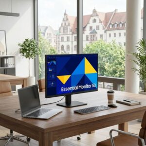 Samsung Essential S3 S27D300GAU Moniteur FHD 27'' Écran Full HD de 27 pouces avec dalle IPS et taux de rafraîchissement de 100 Hz pour un affichage