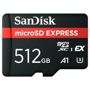 SanDisk Speicherkarte "microSDXC Express funktioniert mit Nintendo Switch 2", schwarz, 512 GB, Speicherkarten, Speicherkarte
