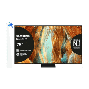Samsung QE75QN70FAUXZT, Smart TV Neo QLED 75'',Vision AI, 4K Mini LED, Processore NQ4 AI Gen2, 4K Upscaling, Motion Xcelerator 144Hz, Quantum HDR, OTS Lite, AirSlim Design