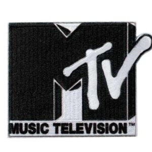 Etsy - ABCDesignerin Bügelbild Art Mtv©, Music Television, Tv, Patches, Flicken, Nähen, Nähzutaten, Nähzubehör, Schwarz Weiß
