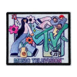 Etsy - ABCDesignerin Bügelbild Art Mtv©, Music Television, Tv, Patches, Flicken, Nähen, Nähzutaten, Nähzubehör