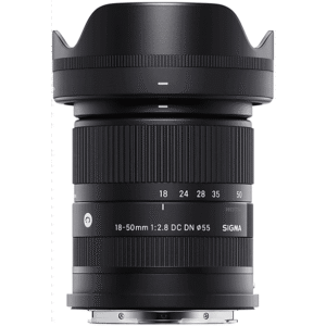 Sigma OBIETTIVO 18-50/2.8(C) DCDN X-MOUNT Zoom da viaggio, compatibilità Fuji X-Mount