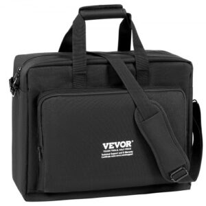 VEVOR Padded DJ Mixer Gig Bag, 1200D Oxford Fabric, DJ Gear Carry Bag with a Storage Pocket 1.5 M Removable Shoulder Strap 10 MM Padding, 490 x 220 x