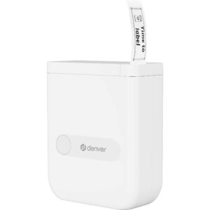 Denver MBP-16 Mini Bluetooth Termisk Printer m. 4x Termisk Klistermærkepapir - Hvid
