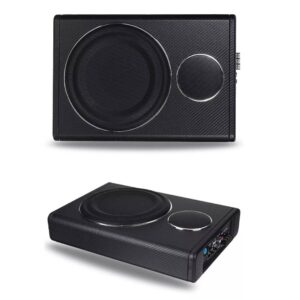 Kelvenix 12V 800W Car Speaker Amplifier Underseat Bass Box Audio Sub in Black Black