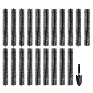 VEVOR Gutter Brush, 60 Feet Total Length 5.25 inch Diameter Gutter Cleaning Tools, Ground-Level Gutter Brush Leaf Guard for 5 Inch Gutters, Easily Cle