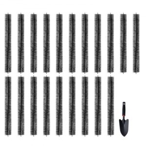 VEVOR Gutter Brush, 60 Feet Total Length 4.33 inch Diameter Gutter Cleaning Tools, Ground-Level Gutter Brush Leaf Guard for 5 Inch Gutters, Easily Cle