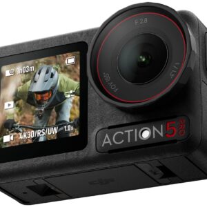 DJI Action Cam "Osmo Action 5 Pro Standard Combo", schwarz, B:4,42cm H:3,28cm T:7,05cm, Camcorder, Action Cam