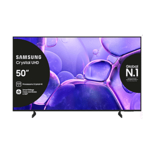 Samsung UE50U8000FUXZT, Smart TV Crystal UHD 50'', 4K, Processore 4K, HDR, Experience, OTS Lite & Adaptive Sound, Metal Stream Design