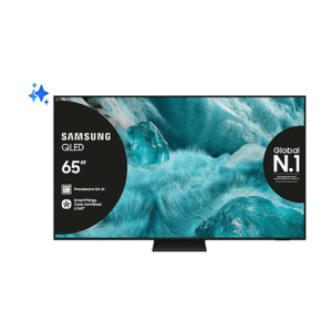 Samsung Q7F5AUXZT4, Smart TV QLED 65'', 4K, Processore Q4 AI, 4K Upscaling, Color Booster Pro, OTS Lite, Air Slim Design