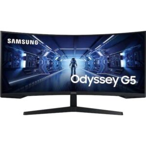 Samsung Odyssey G5 C34G55 34" curved gamingskärm med 165 Hz och VA-panel 3440x1440