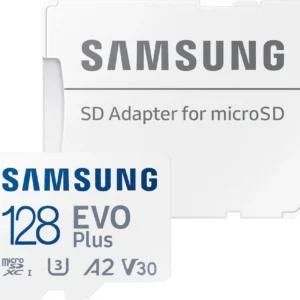 Samsung Speicherkarte "EVO Plus (2024) inkl. SD-Adapter", weiß, 128 GB, Speicherkarten, Speicherkarte