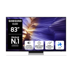 Samsung QE83S90FAEXZT TV OLED, SMART TV, 83 ", Processore NQ4 AI Gen3, Graphite Black, Classe F
