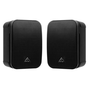 Behringer Monitor Speakers 1C-BK Paar (Passiv, Paar, 1x 100 W), Monitor Lautsprecher, Schwarz