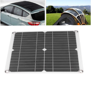 Infinite Kit Solare Flessibile Da 40 W 18 V, Pannello Monocristallino Ip65, Kit Di Ricarica Con Doppie Porte Usb E Accessori Di Montaggio.
