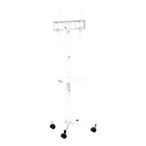 Gembird TVS-55T-03-W TV-teline 32"-55" pyörillä, kallistettava, valkoinen