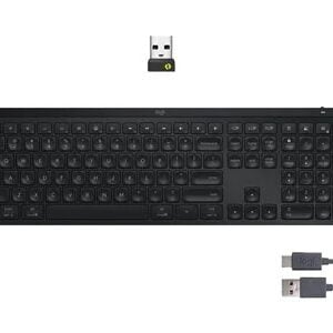 Logitech MX Keys S Wireless Keyboard with Backlit Keys - Black