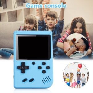 Pelikonsoli Sisäänrakennettu 500 Classic Games Retro Video Game Console Lapset lahja-sininen