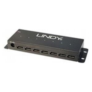 Physix PHW-200S, neigbare Wandhalterung für TVs bis 26" (USB-A, 7 Ports), Dockingstation + USB Hub, Schwarz