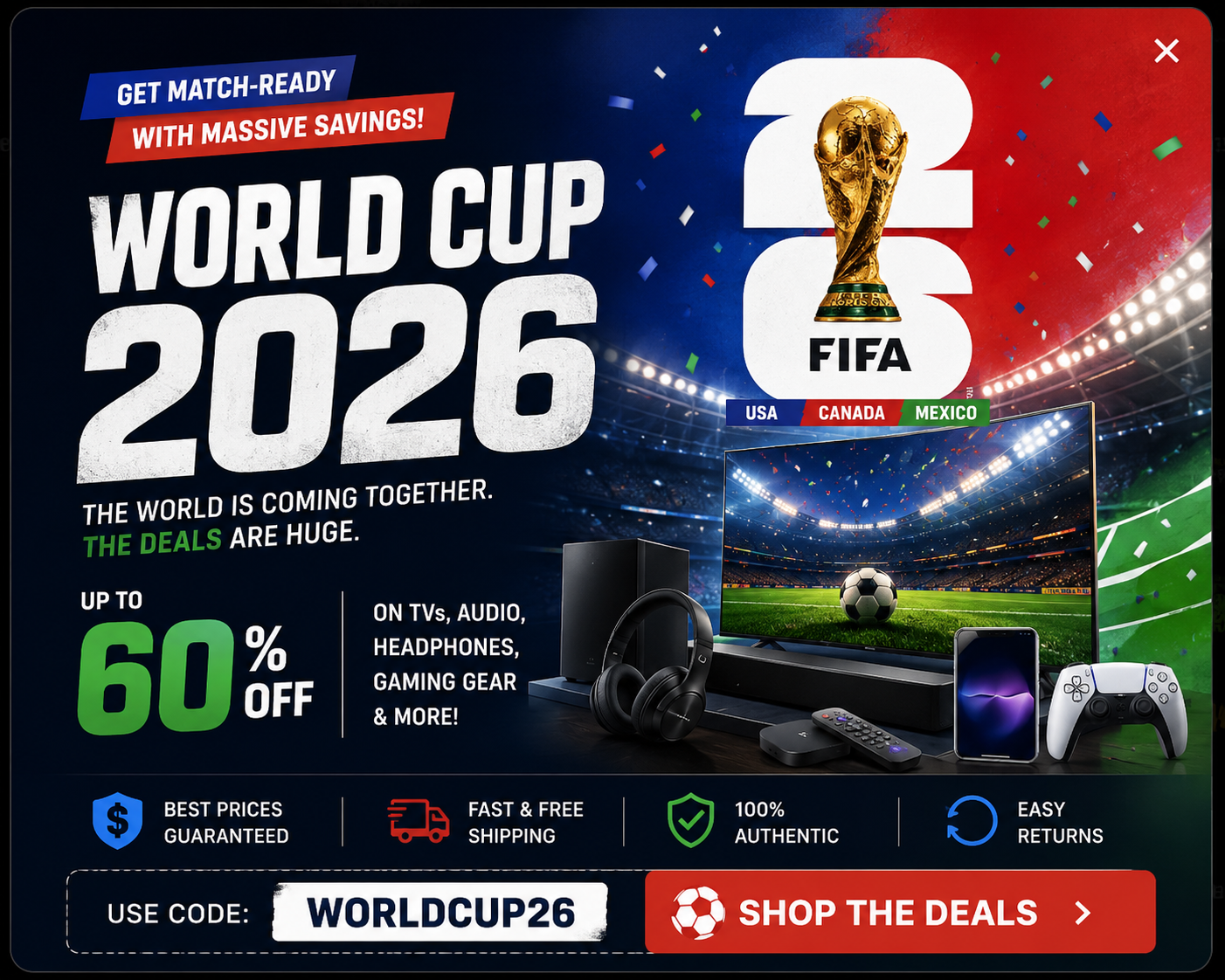 World Cup Popup