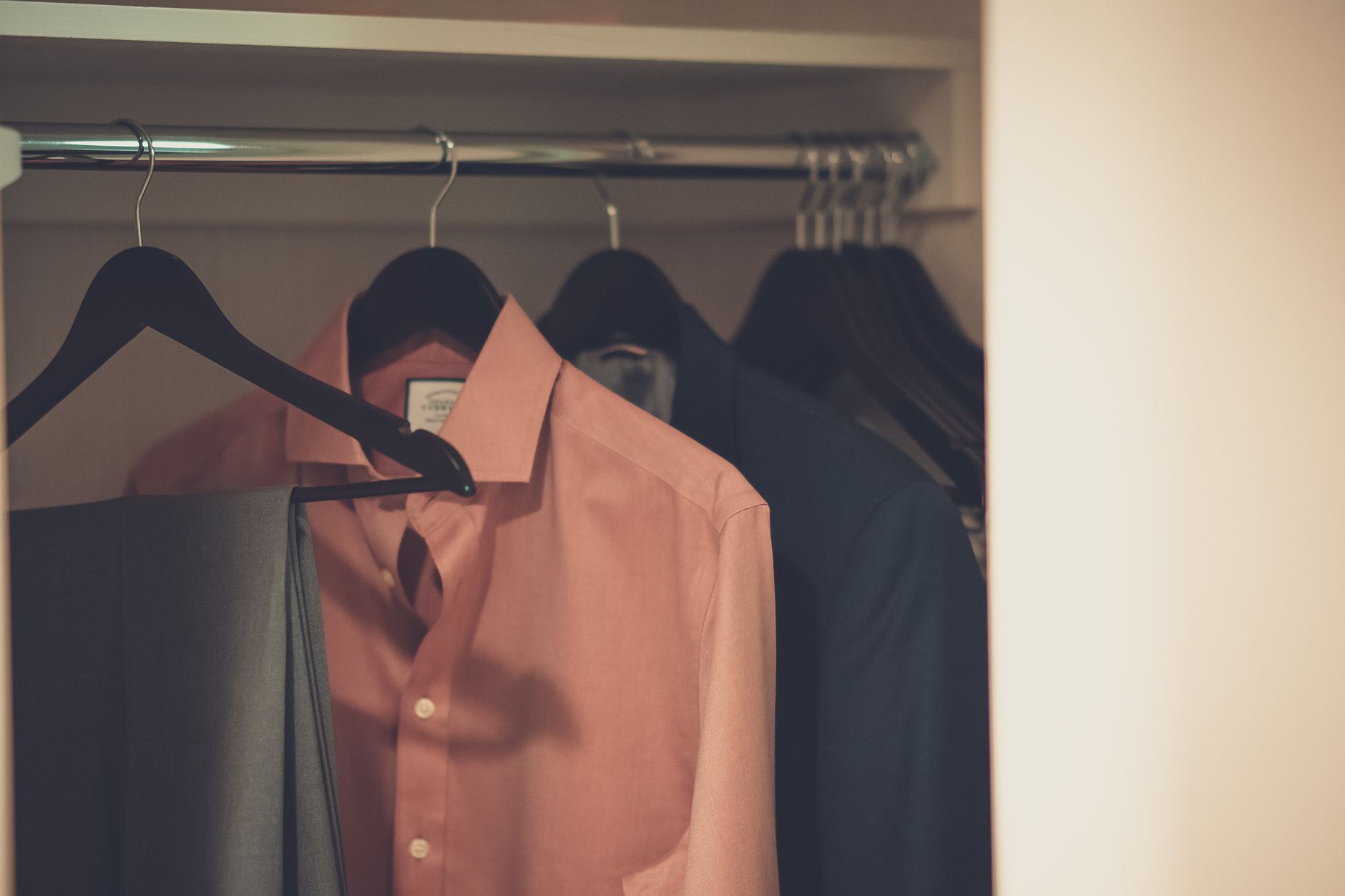 Professional menswear wardrobe